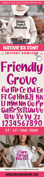 Bx Embroidery Font, Coastal Hug Script Alphabet, Monogram 0.5-5in