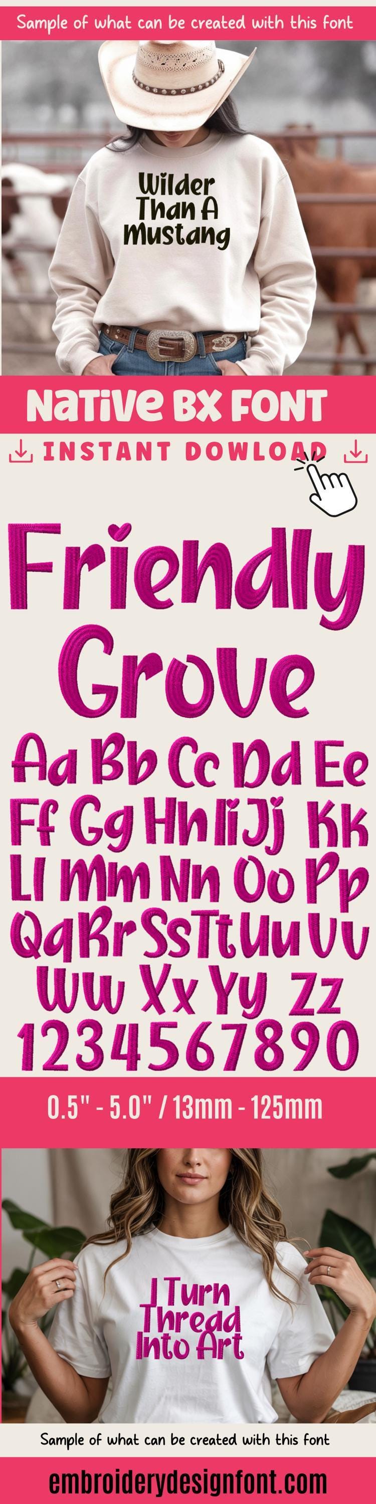 Bx Embroidery Font, Coastal Hug Script Alphabet, Monogram 0.5-5in