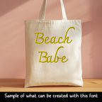 BX Embroidery Font' Coastal Hug Native BX Font, 13mm-125mm, Ready