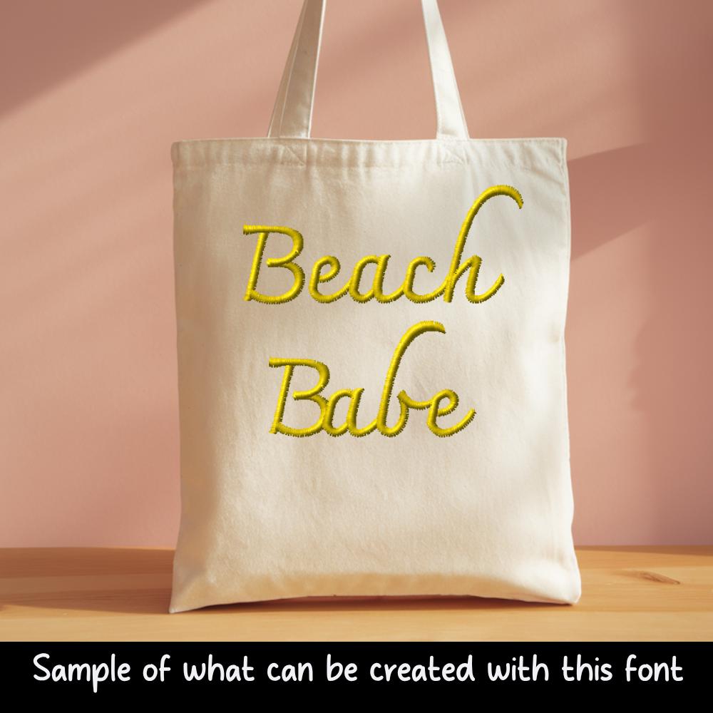 BX Embroidery Font' Coastal Hug Native BX Font, 13mm-125mm, Ready