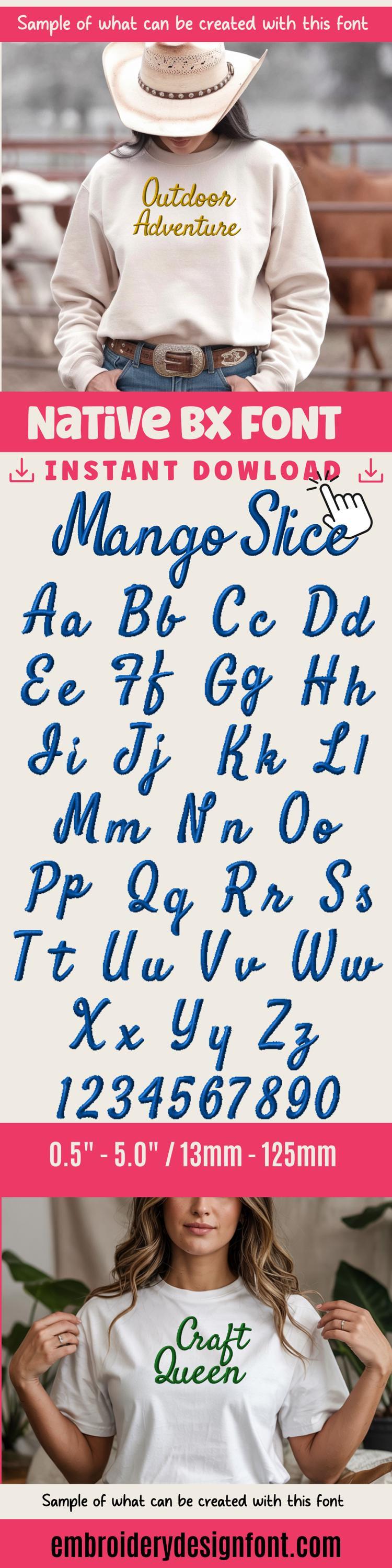 Native Bx Embroidery Font, Coastal Hug BX Font Scalable 13-125mm!