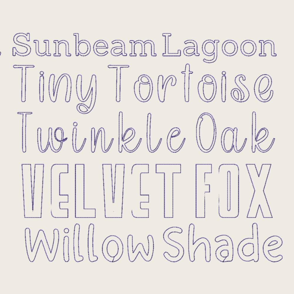 BX Embroidery Fonts', 10 Native BX Embrilliance Vintage Alphabet XL