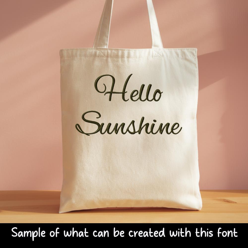BX Embroidery Font, Coastal Hug BX Native Letterset 13-125mm Sets