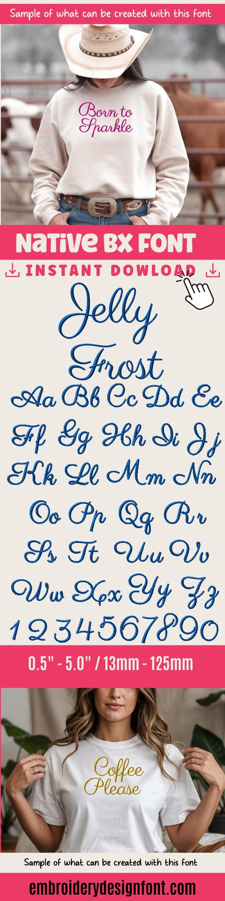 Native BX Embroidery Font, Coastal Hugs, 13-125, Embrilliance Pro