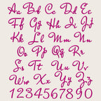 native bx font', Coastal Hug Embroidery Font, 13mm–125mm Editable