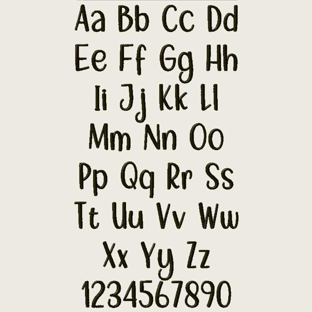 BX Embroidery Font' Puddle Jump Native Embrilliance BX 13-125mmUS