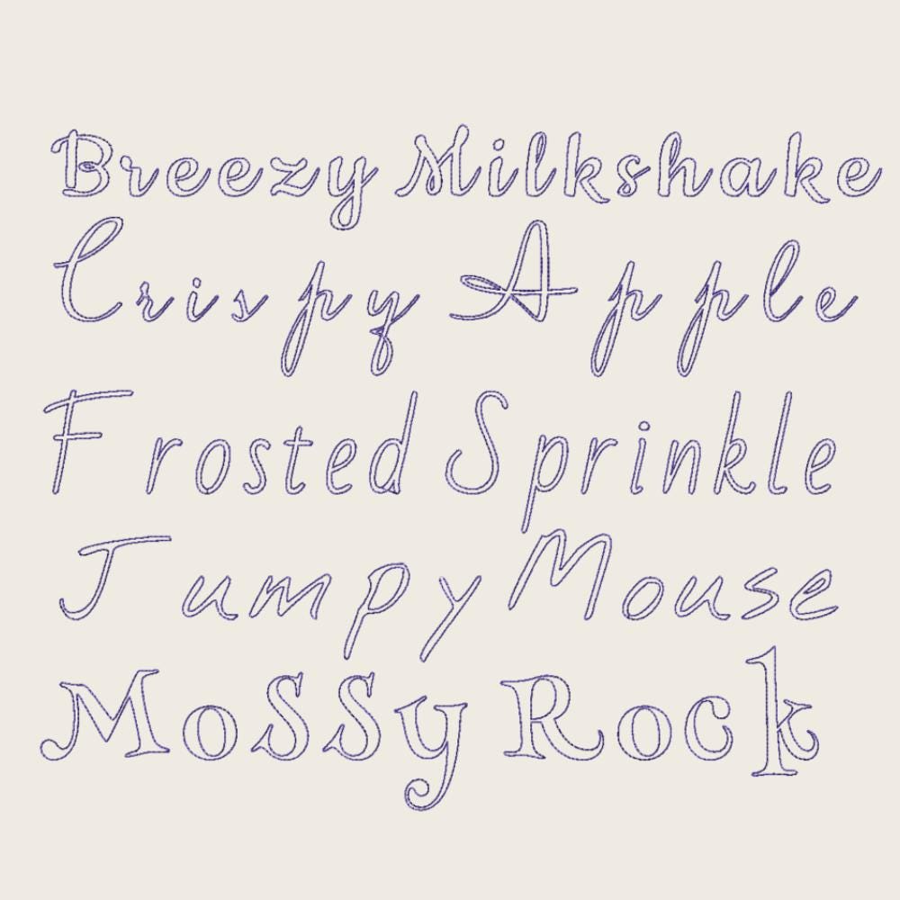 BX Embroidery Font, 10-Style Native BX Set For Embrilliance 13–125mm