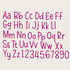 Bx Embroidery Font, Coastal Hug Alphabet, BX 13-125mm Script Mono