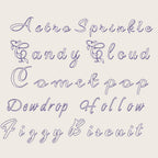 BX Embroidery Font, 10-Style Vintage Floral Alphabet, Native BX Set