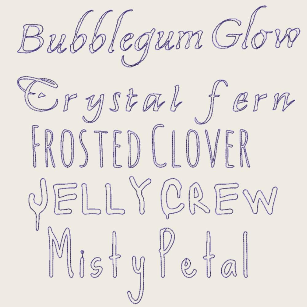 BX Embroidery Font, 10-Set Native BX Embrilliance Vintage Alpha