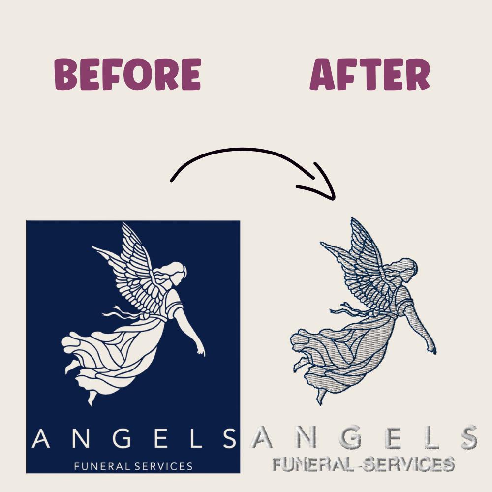 Custom Embroidery Digitizing, Logo & Image Digitize, DST/PES Files