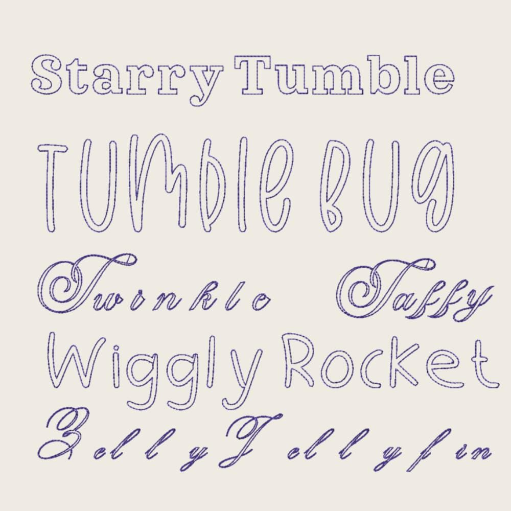 BX Embroidery Font', 10-Piece Embrilliance BX Native Alphabet Set
