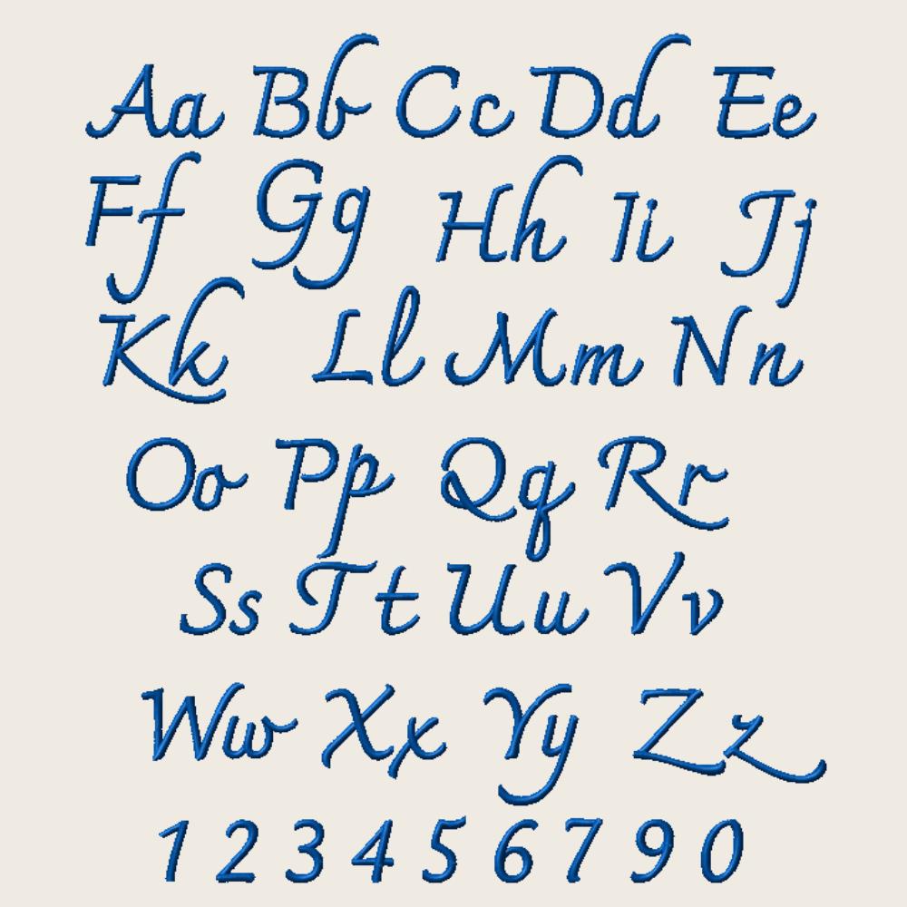 BX Embroidery Font' Coastal Hug Native BX Font, 13mm-125mm, Ready