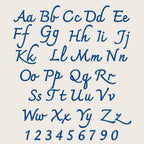 BX Embroidery Font' Coastal Hug Native BX Font, 13mm-125mm, Ready