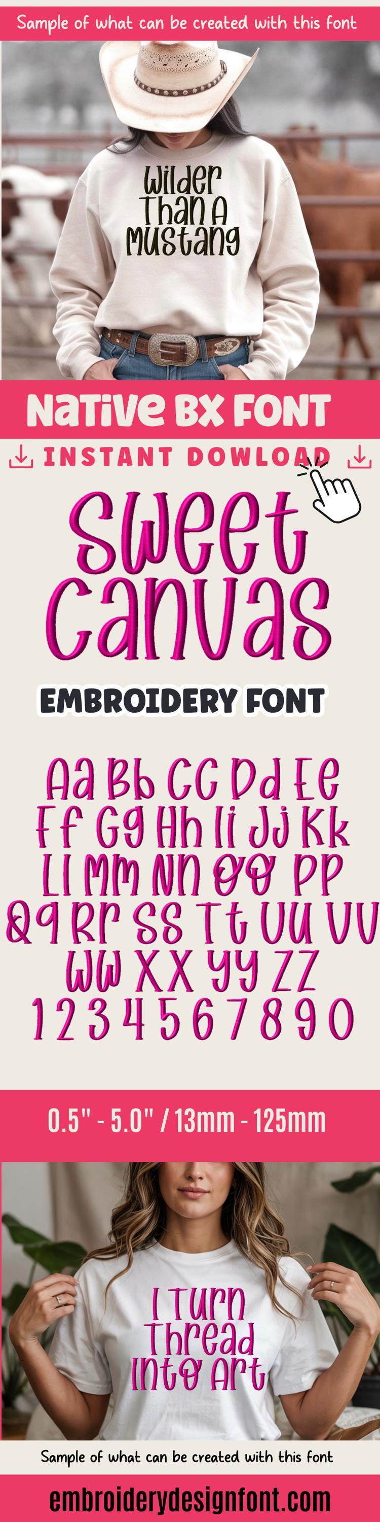 BX Embroidery Font' Tall Skinny Cursive Monogram Alphabet, 0.5-5in