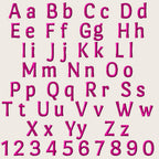 Native BX Embroidery Font Coastal Hug, Embrilliance Object-Based, 13mm–125mm