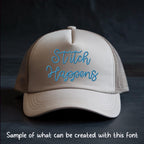 BX Embroidery Font' Coconut Drift, Native BX Embrilliance Alphabets