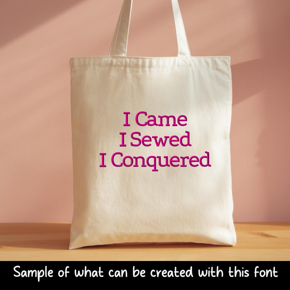 Native Bx Font' Coastal Hug Embroidery, 13mm-125mm Embrilliance