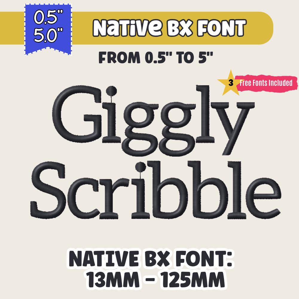 Native Bx Font, Coastal Hug Embroidery BX 13mm–125mm Editable Now