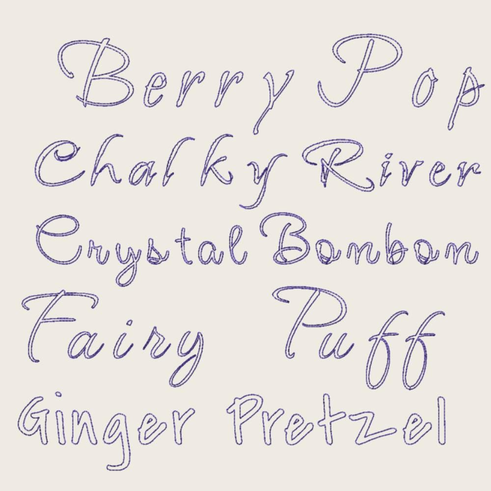 BX Embroidery Font, 10 Native BX Set, Embrilliance Floral Alphabets