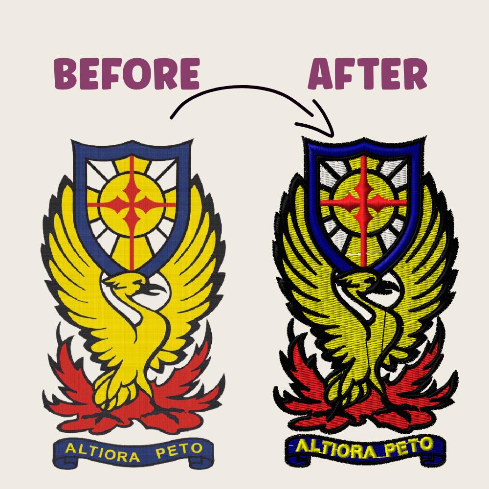 Custom Embroidery Digitizing, Logo & Image Digitize, DST/PES Files