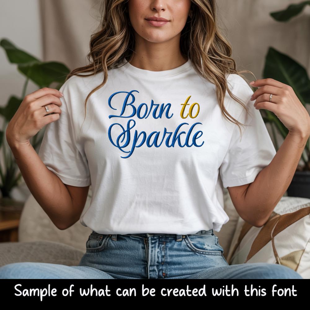 Bx Embroidery Font, Coastal Hug BX Native Font, 13–125mm Scalable!