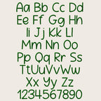 BX Embroidery Font, Fizzy Cloud Native BX Embrilliance 0.5-5in.