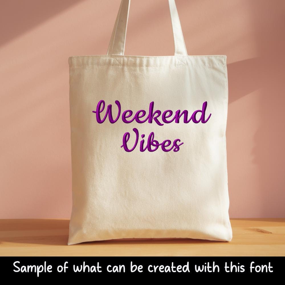 Native BX Embroidery Font, Coastal Hug, 13-125mm Editable BX