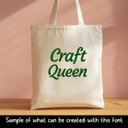 Native BX Font, Coastal Hug Embroidery, 13-125mm Scalable Editable