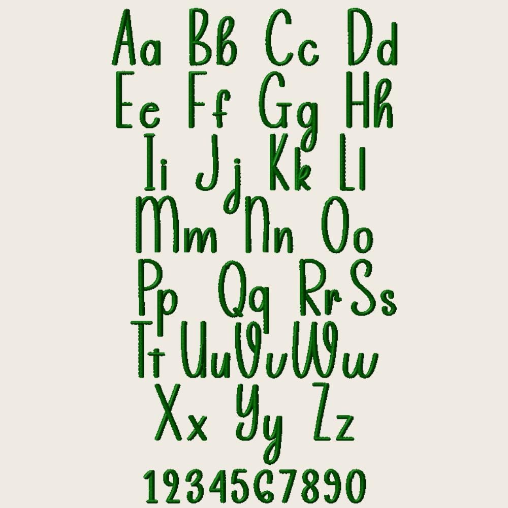 BX Embroidery Font, Velvet Meadow Native BX Embrilliance 13-125mm