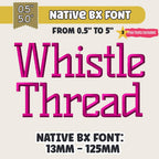 Native BX Font Coastal Hug, Embroidery BX Font, Editable, 13–125mm