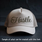 BX Embroidery Font Coastal Hug, Native BX 13mm-125mm Editable Pro