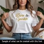 BX Embroidery Font, Coastal Hug Native, 13mm-125mm, Editable, Sew