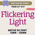 BX Embroidery Font, Coastal Hug Fully Scalable 0.5"–5" (13–125mm)