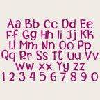 BX Embroidery Font, Coastal Hug Script Alphabet, Native BX Instant