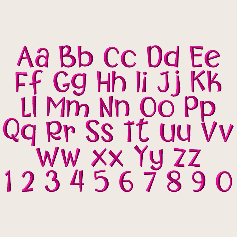 BX Embroidery Font, Coastal Hug Script Alphabet, Native BX Instant