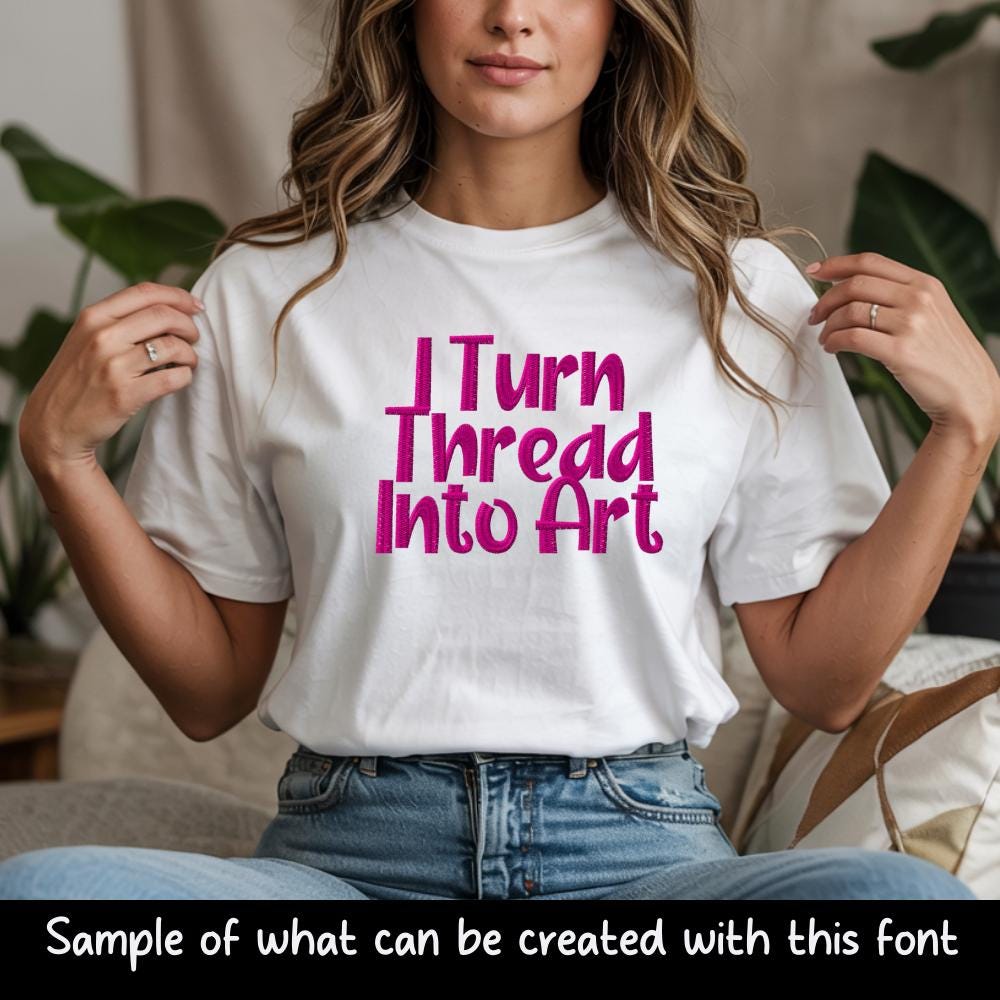 Bx Embroidery Font, Coastal Hug Script Alphabet, Monogram 0.5-5in