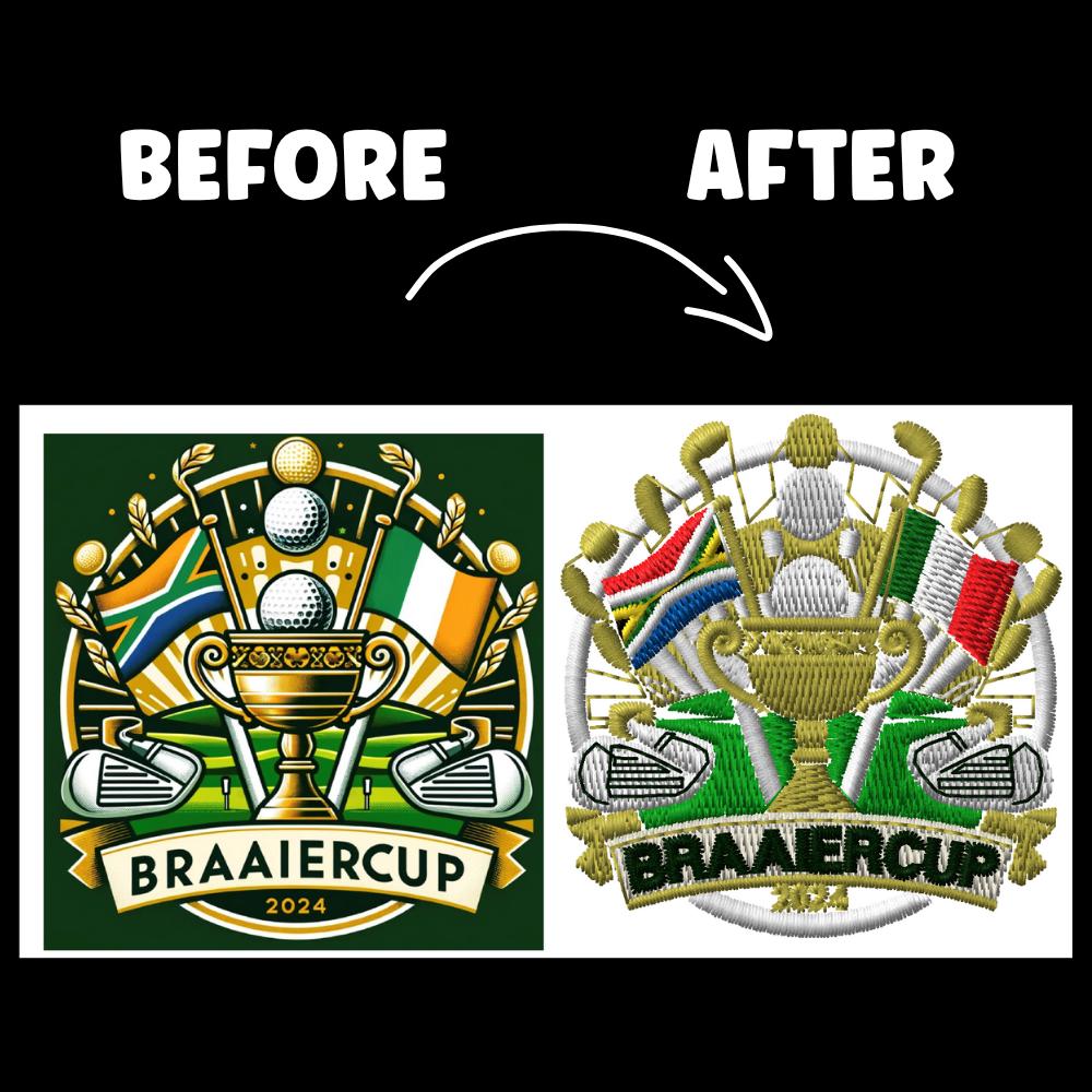 Custom Embroidery Digitizing, Logo & Patch Vector File For Apparel