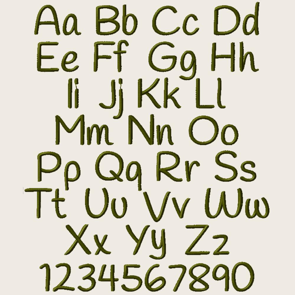 BX Embroidery Font, Coastal Hug BX Native, 13-125mm Scalable Easy