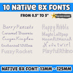 BX embroidery font'10 Native Embrilliance BX Vintage Floral Set