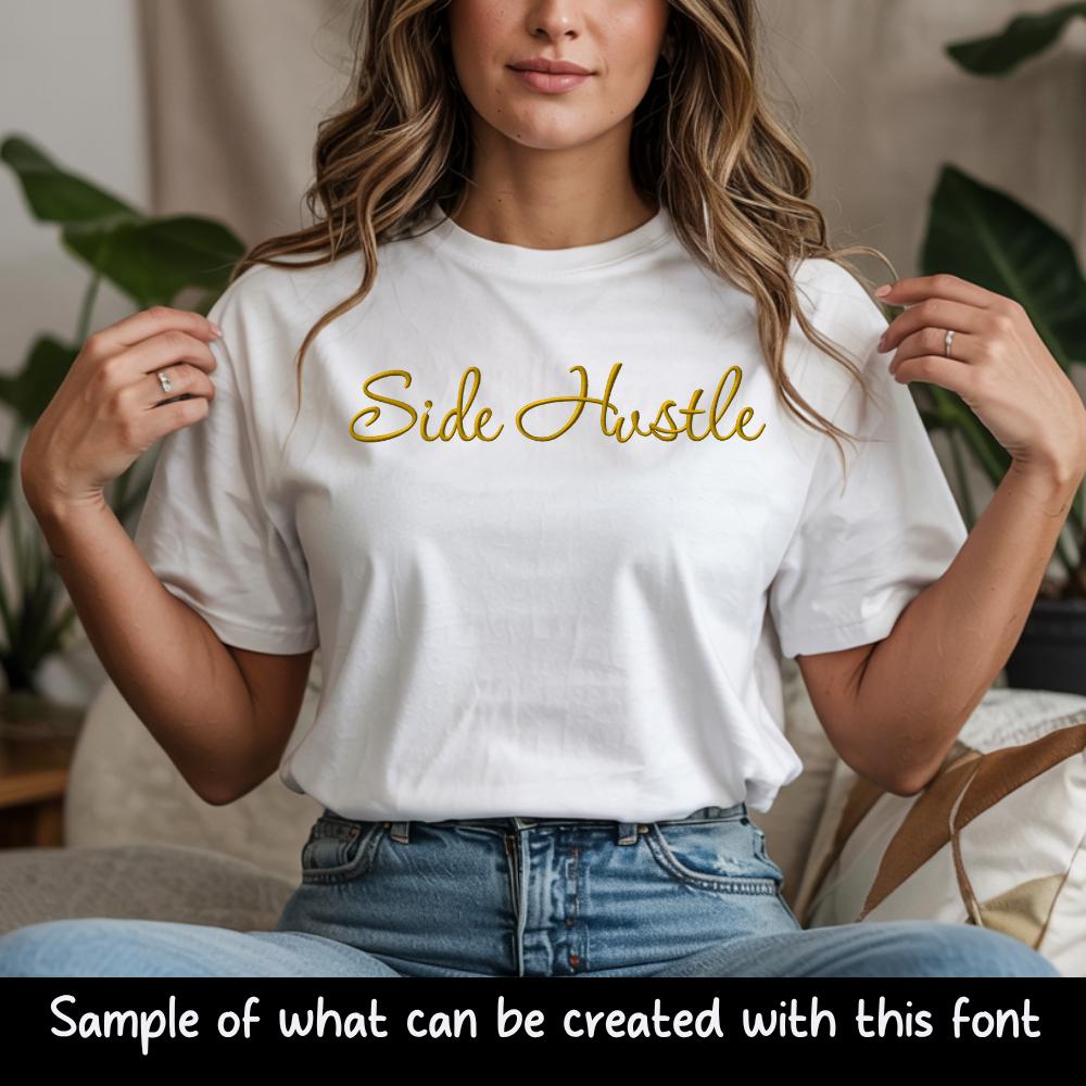 BX Embroidery Font', Coastal Hug Native BX Font, 13mm-125mm, Objs