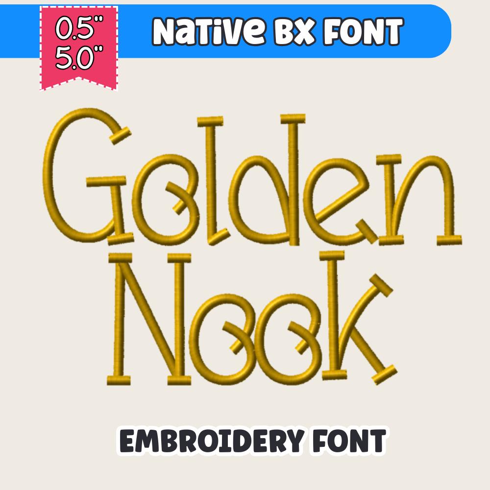 BX Embroidery Font, Coastal Hug Script, 13mm–125mm Resizable Edits