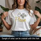 native BX font, Coastal Hug Embroidery Font, 13mm-125mm, BX 0.5-5