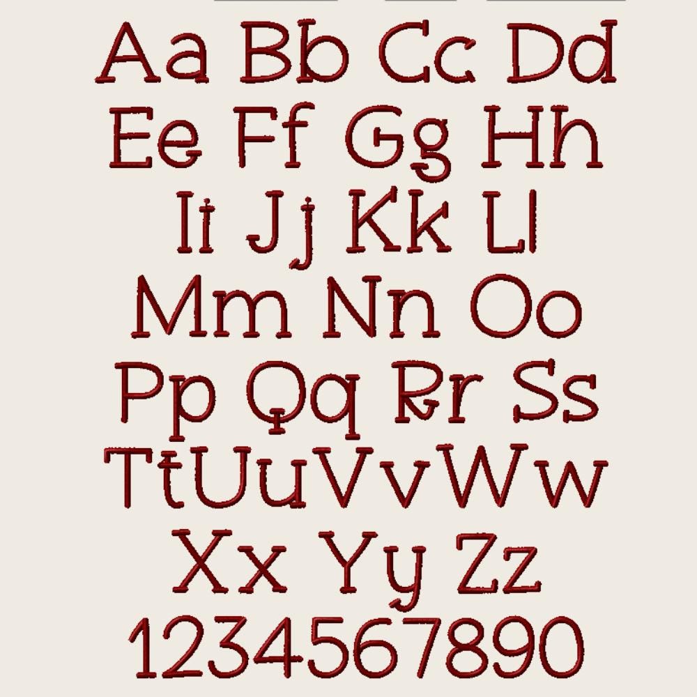 BX Embroidery Font' Happy Sprout Native BX Embrilliance, 13-125mm