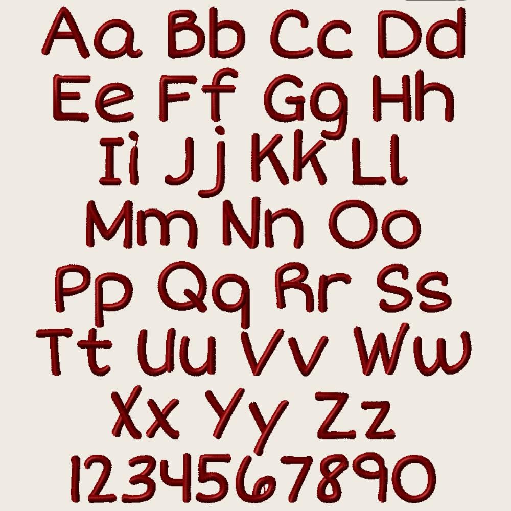 BX Embroidery Font, Coastal Hug Native BX, 13–125mm Scalable Edit