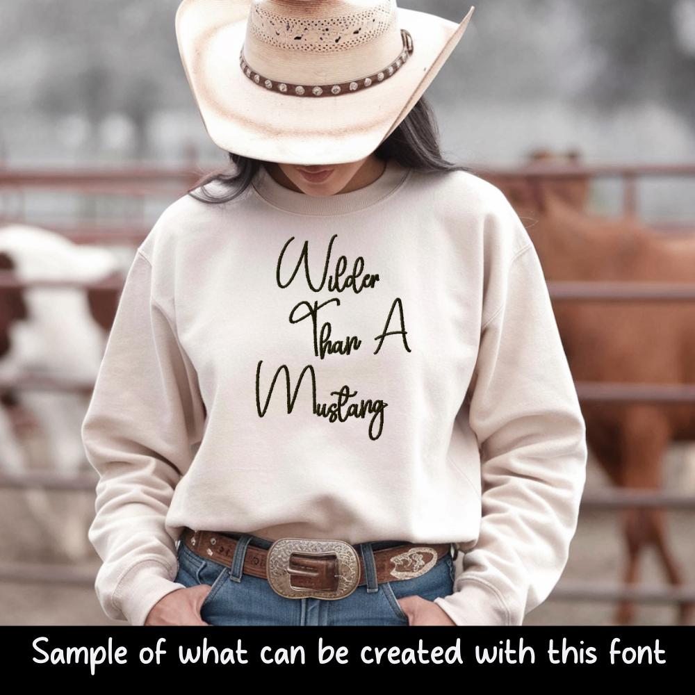 BX Embroidery Font - Whimsy Dots Native BX Embrilliance 13-125mm