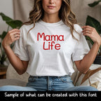 BX Embroidery Font, Coastal Hug BX 13-125mm Editable Object-Based!