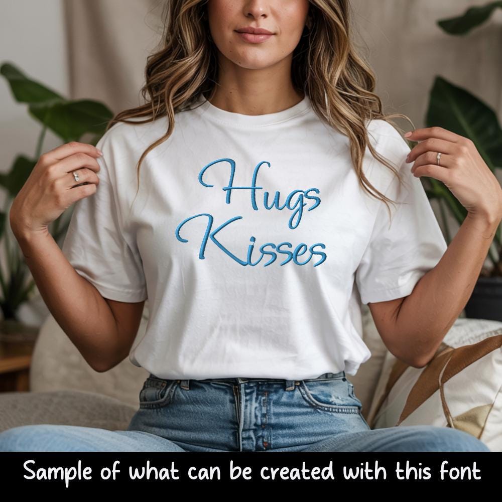 BX Embroidery Font' Coastal Hug Native BX, 13mm-125mm, UppercaseXL