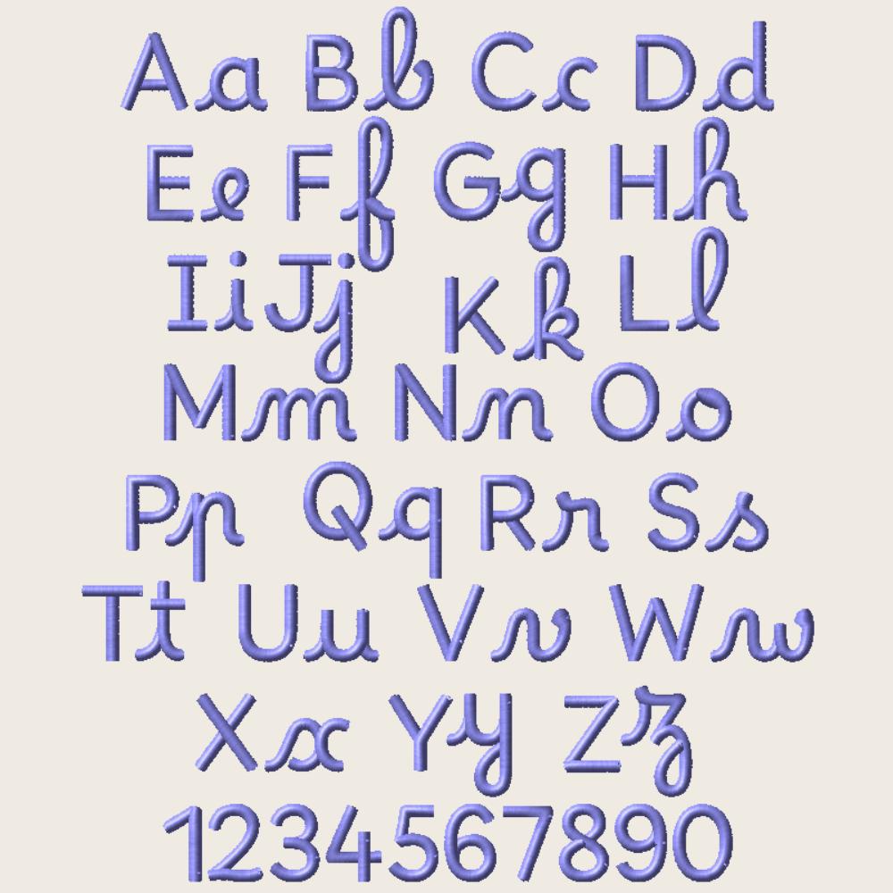 BX Embroidery Font, Coastal Hug Native BX, Scalable 13mm Editable