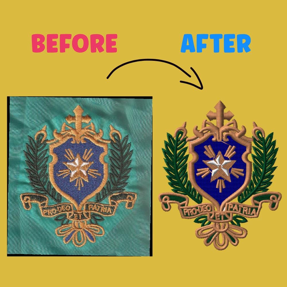 Custom Embroidery Digitizing, Logo & Patch, Multi-Format Fast PES